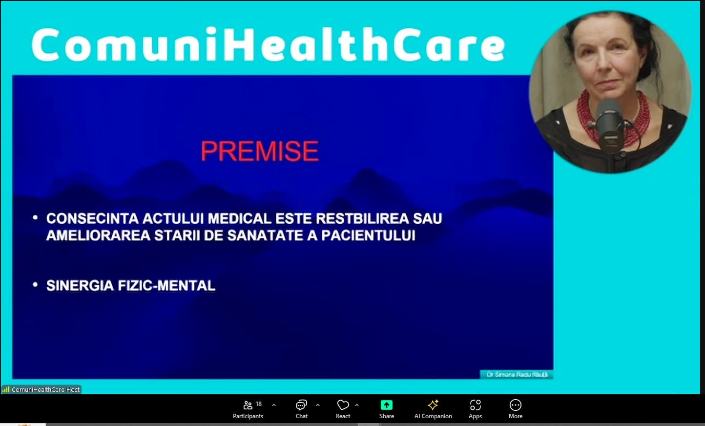 Webinar ComuniHealthCare 21 noiembrie 2024