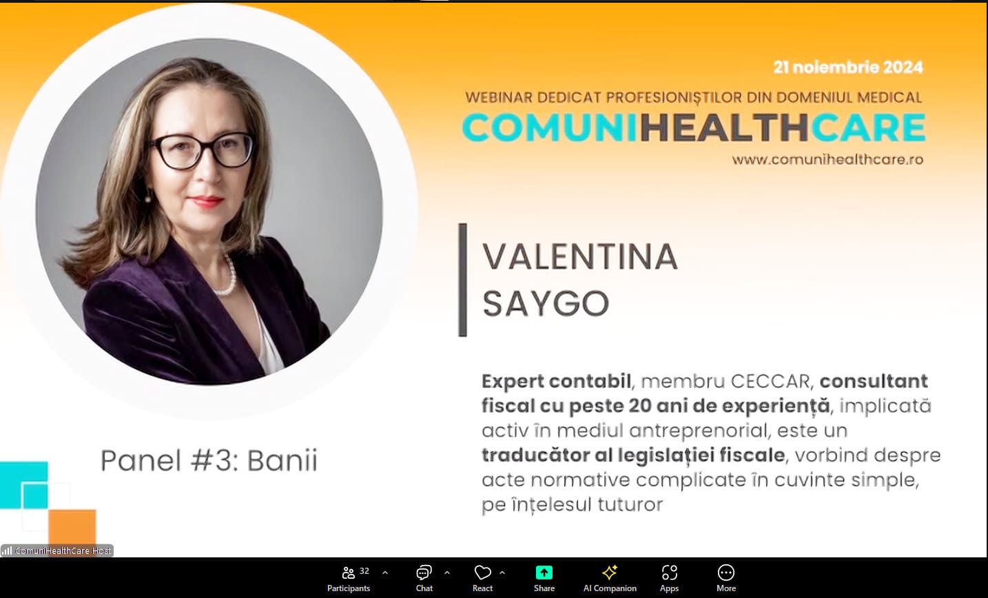 Webinar ComuniHealthCare 21 noiembrie 2024